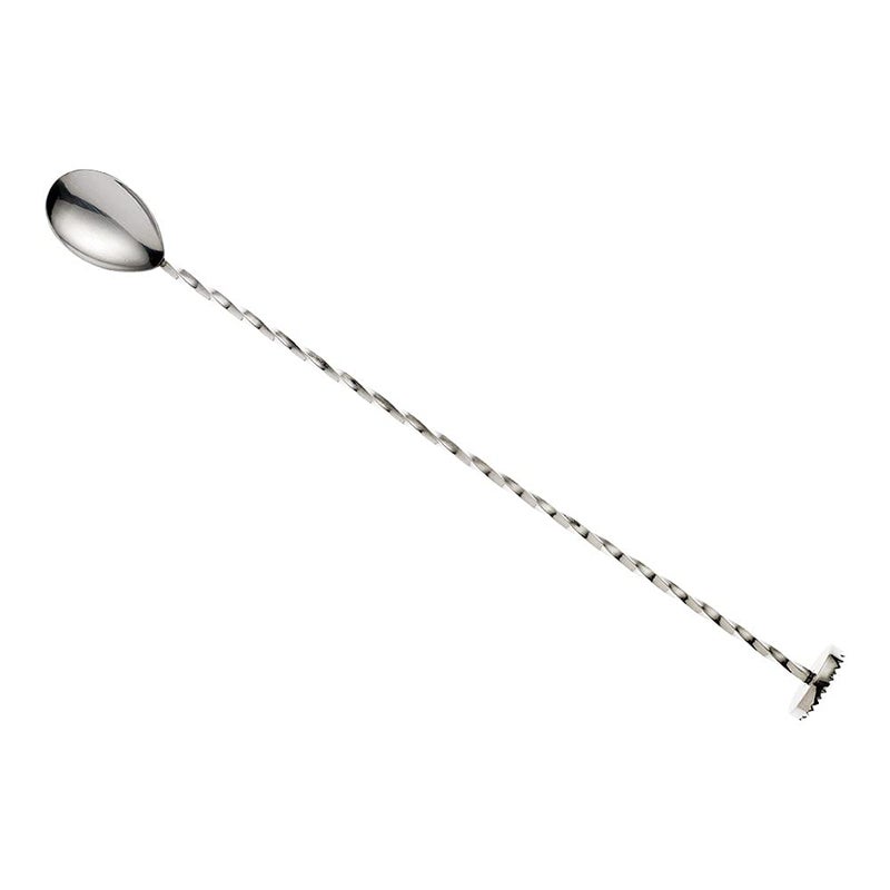 Barfly Muddle Bar Spoon, Muddler 11 13/16" (30 cm), Stainless Steel - Image 1